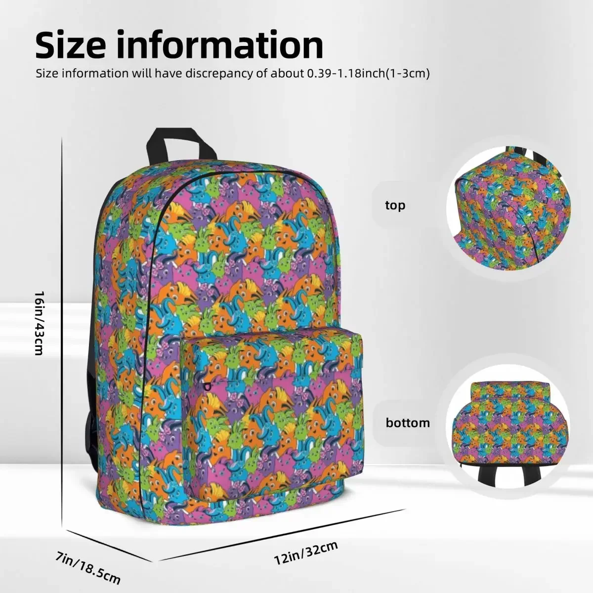 Sunny Bunnies - Pattern Backpacks Student Book bag Shoulder Bag Laptop Rucksack Waterproof Travel Rucksack Children School Bag