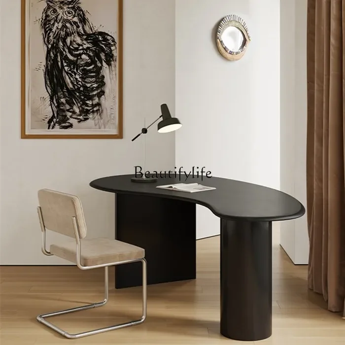 

fg28Cream wind desk wabi-sabi special-shaped designer workbench single office simple boss table