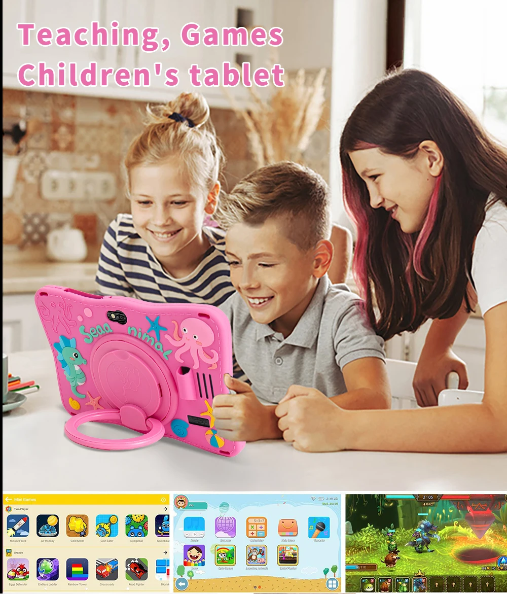 Neues Kinder-Tablet 7 Zoll Quad-Core Android 4GB/64GB Google Play WLAN Bluetooth Günstiges und Einfaches Lieblingsgeschenk der Kinder Tablet-PC – Detail 13