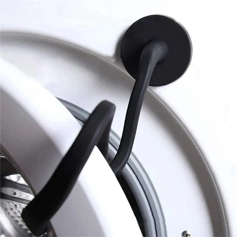 A33R-Front Load Washer Door Prop,Flexible Washer And Dryer Door Support Keep Washer Dryer Door Open To Keep Dry - Black