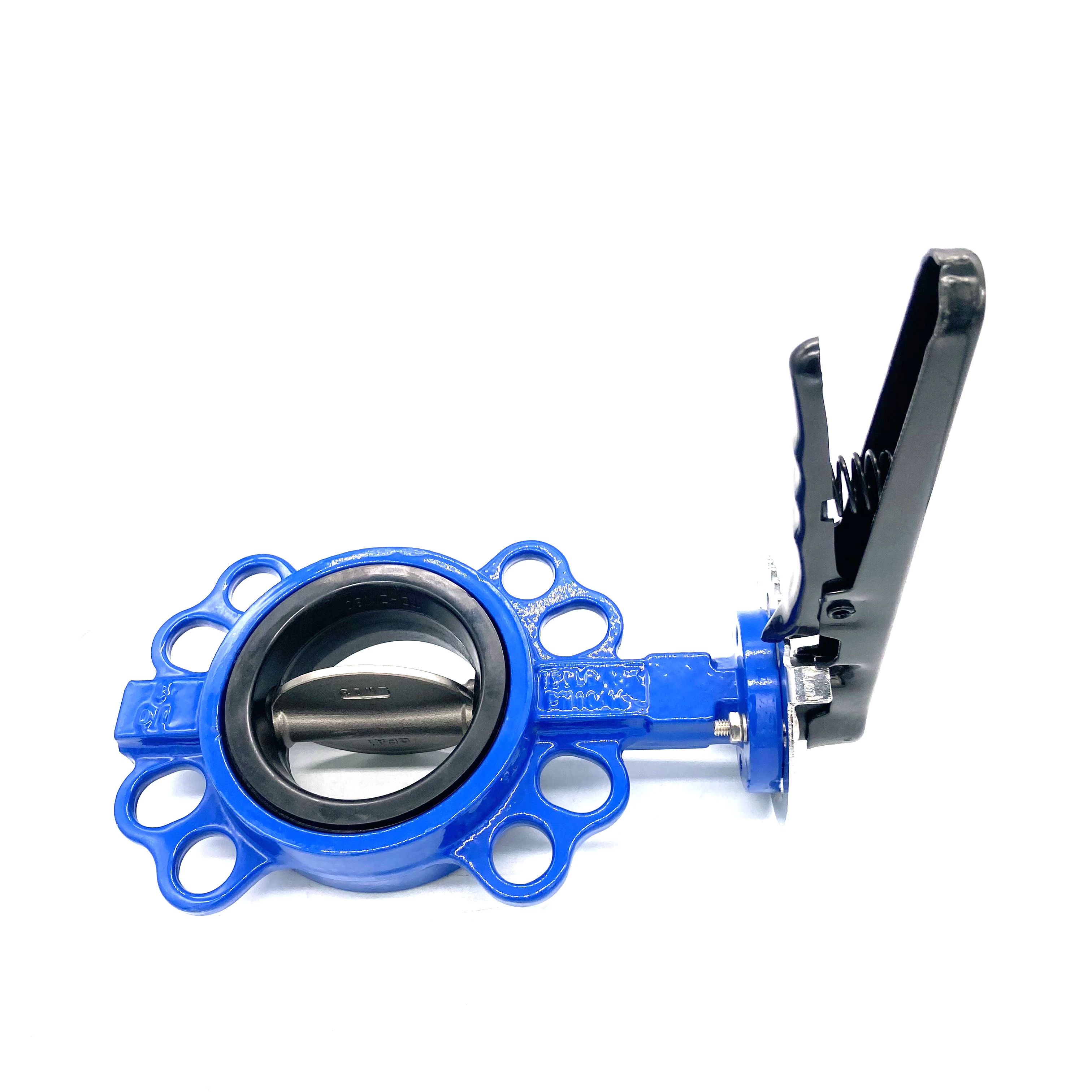 PN10 PN16 150LB 10K Wafer Type Cast Iron Rubber Seat Water Butterfly Valve