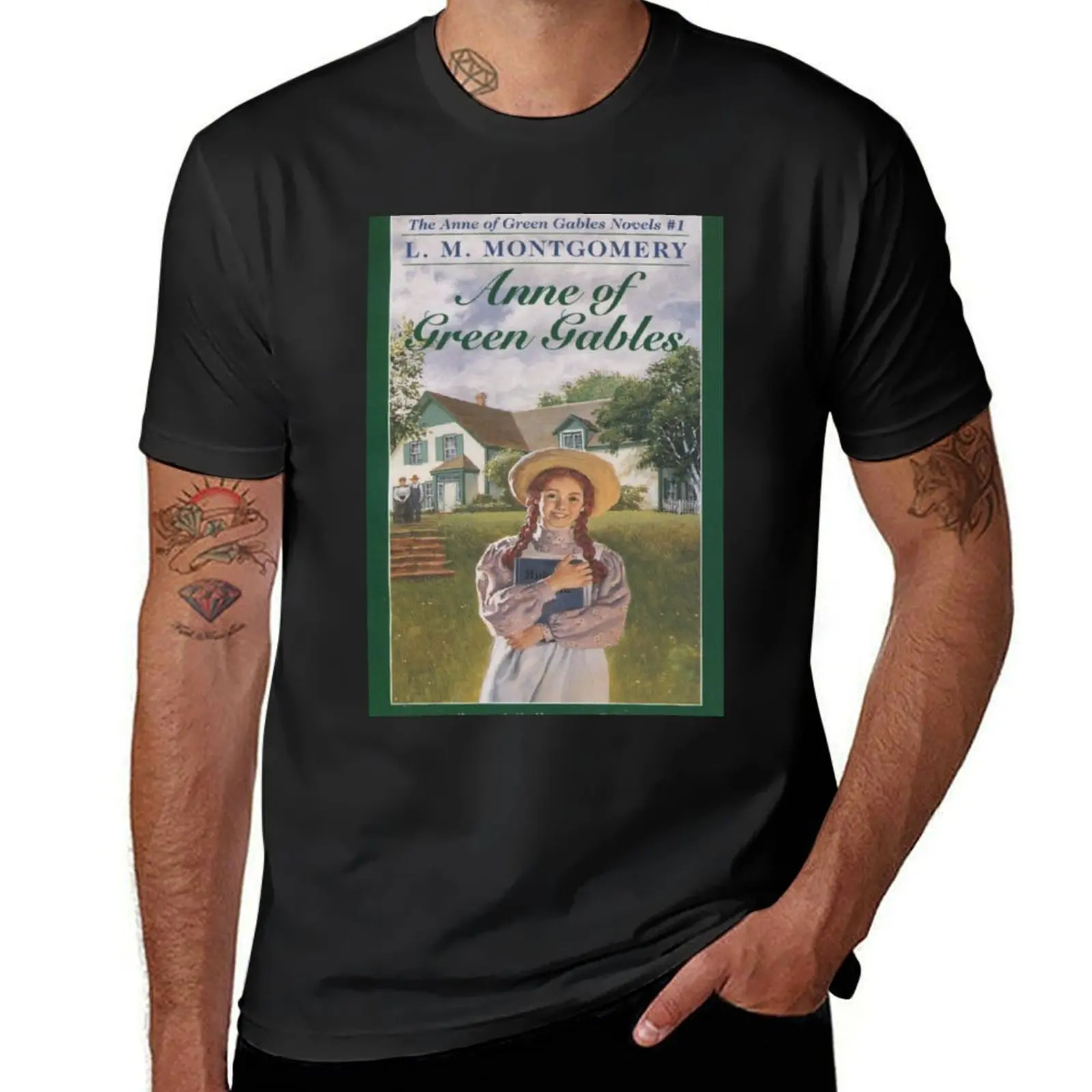 

Anne of Green Gables T-Shirt Short sleeve tee blacks blanks heavyweights mens tall t shirts