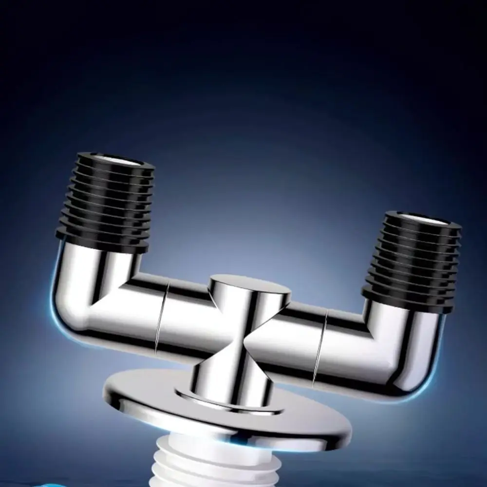 Bathroom Floor Drain Connector Washing Machine Hose Splitter Anti Overflow Adapter Odor Proof Drainage Pipe Fitting