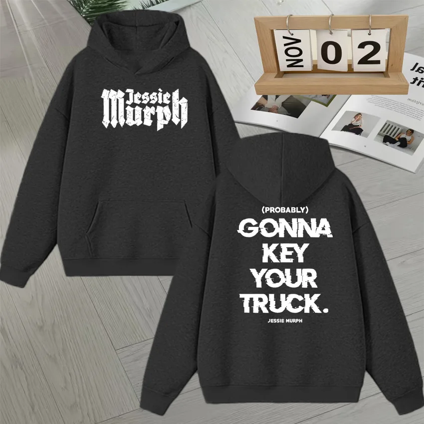 Hot Jessie Murph Double Sided Print Sweatshirt Fleece Autumn Winter Men Women Long sleeve Hoodie Fashion popular Unisex Pullover