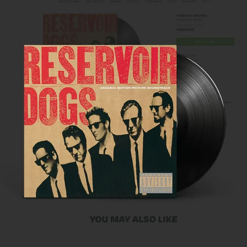 

Vinyl Record LP for Reservoir Dogs Original Soundtrack