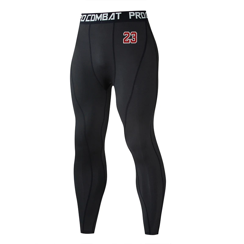 23Mens Compression Pants Quick Dry Fit Sportswear Running Tights Men Legging Fitness Training Jogging Pants Sport Gym Leggings