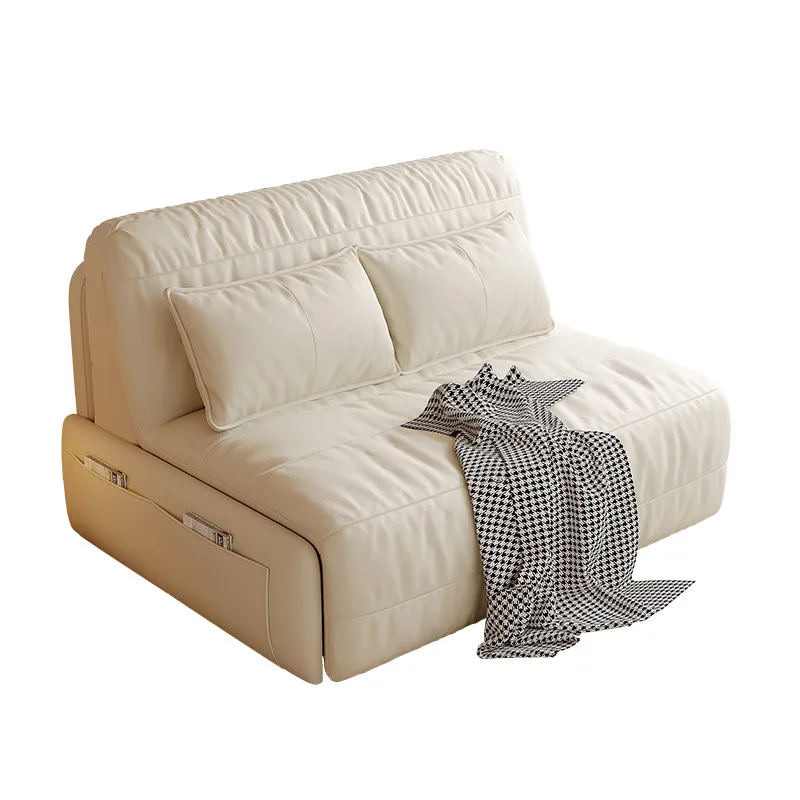 

Automatic intelligent electric sofa bed study living room multi-functional small apartment foldable bed lazy