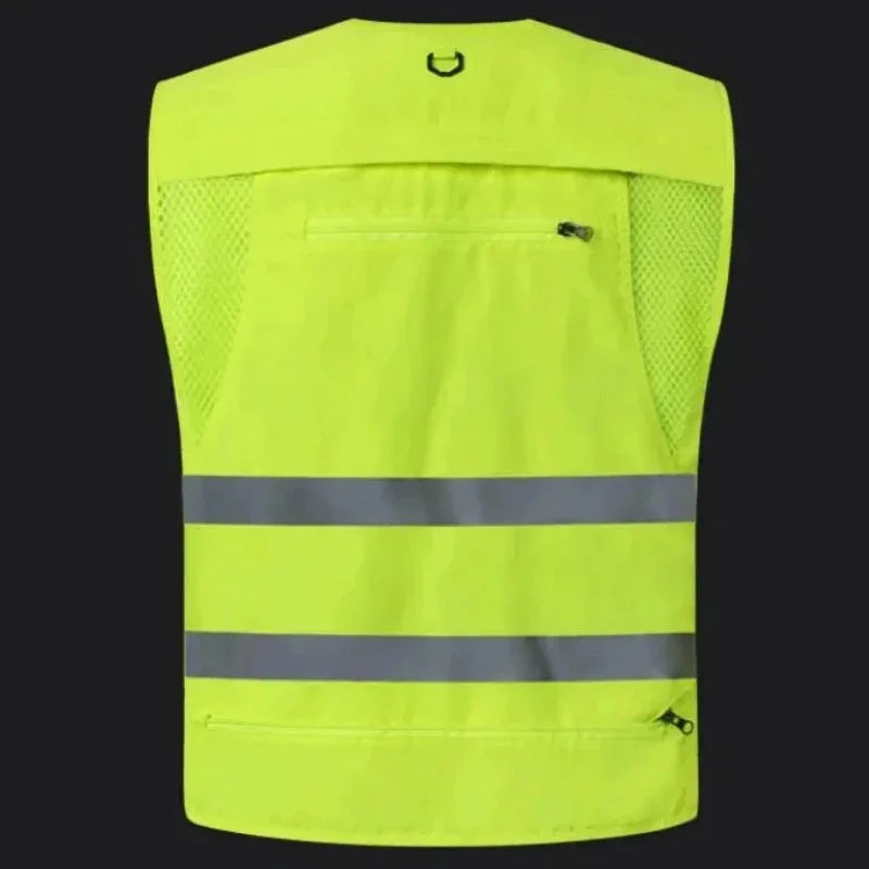 Custom Your Text Logo High Visibility Security Reflective Vest Personalized Construction Traffic Outdoor Safety Cycling Wear