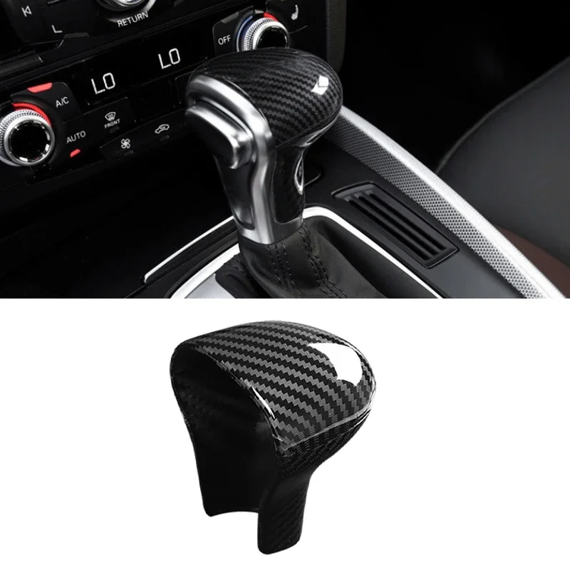 

Fit For Audi A4 B8 A5 A6 C7 A7 Q5 Q7 2012 2013 2014 2015 2016 LHD Carbon Fiber Car Handbrake Cover Sticker Gear Shift Knob Shell