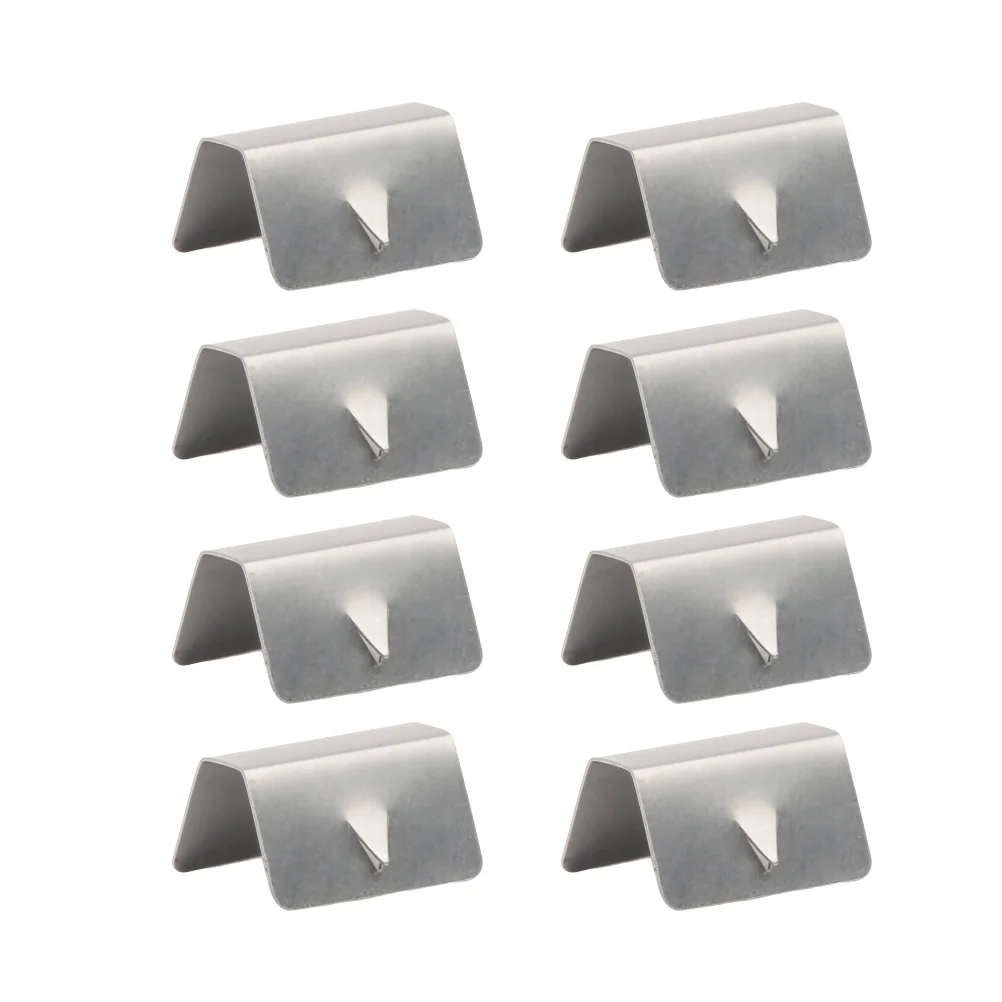 8Pcs Wind Deflectors Clips Stainless Steel Durable Secure Fit Prevent Glass Contact Improve Performance Rain Channel Replacement