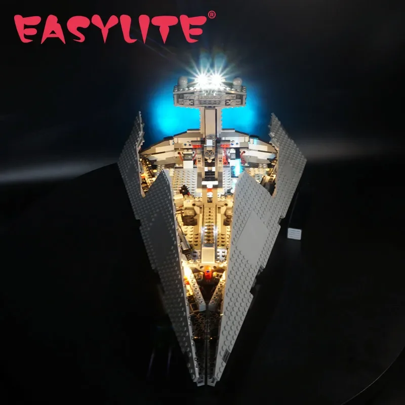 

Набор светодиодных фонарей EASYLITE EASYLITE для Star War The Imperial Super Destroyer 75055, игрушечные блоки «сделай сам», модель в комплект не входит