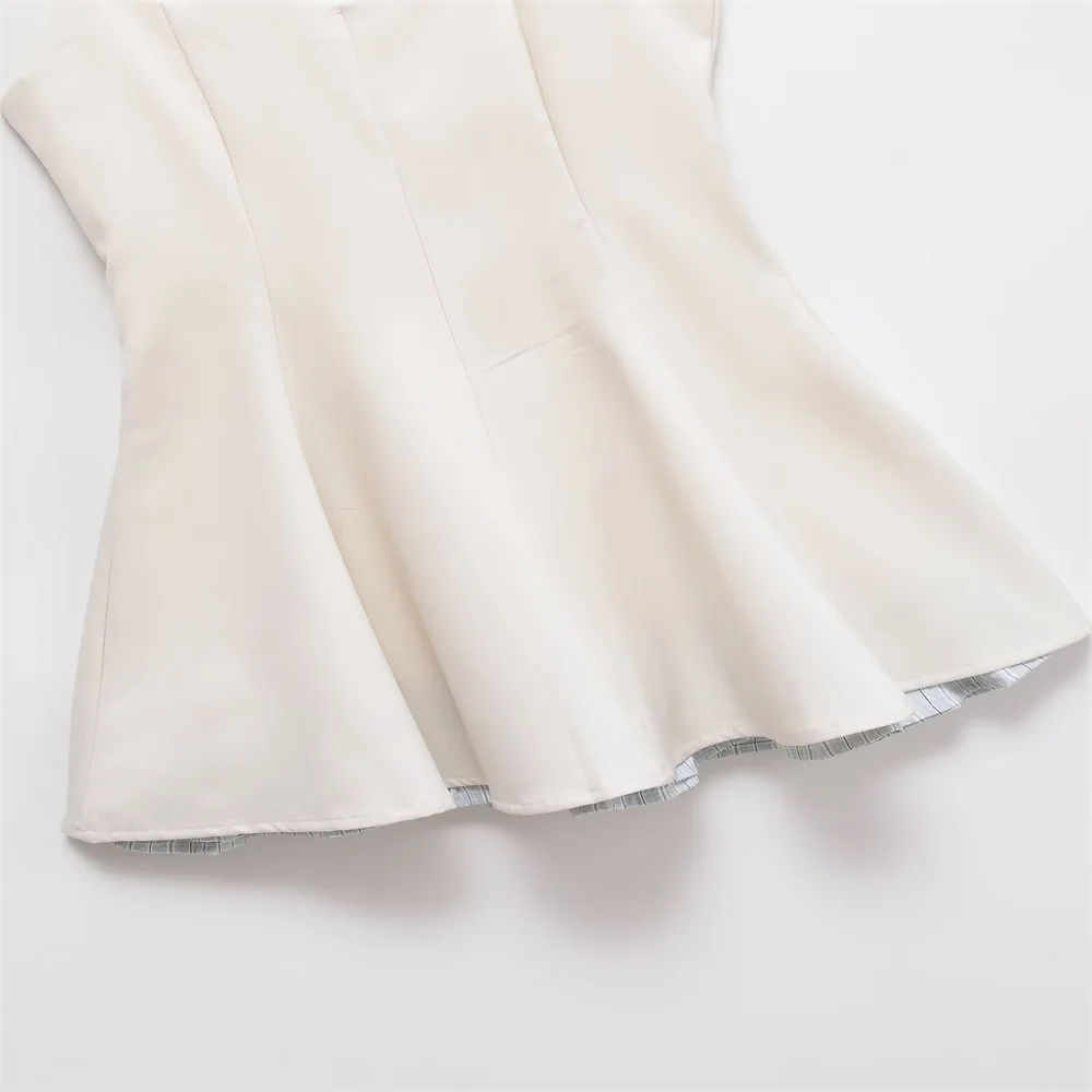 Abito estivo a canotta larga snellente a trapezio con vita di nicchia singola europea e americana