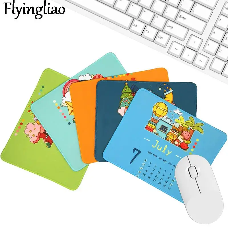 calendar Mouse Pad Desk Pad Laptop Mouse Mat for Office Home PC Computer Keyboard Cute Mouse Pad Non-Slip Rubber Desk Mat