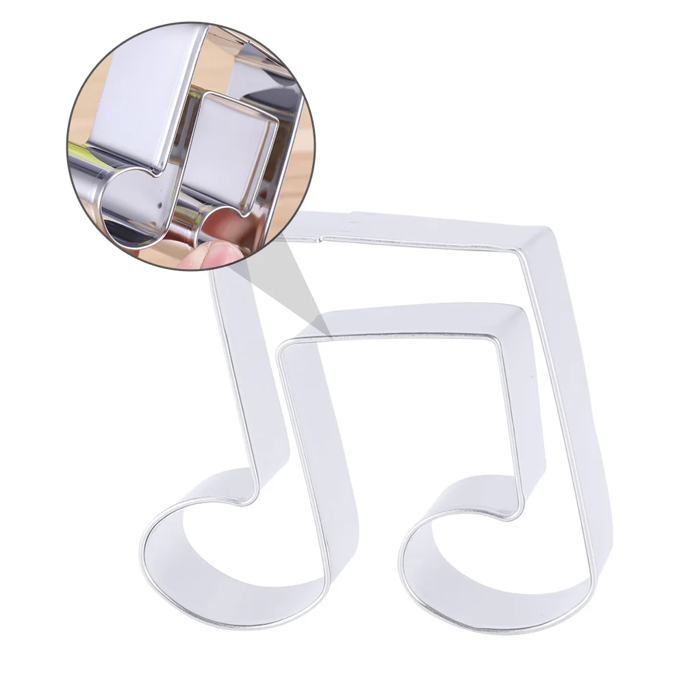 

10 Pcs Music Notes Stainless Steel Cookie Set Non Stick Easy Clean Baking Mold For Cookies Chocolate Cake
