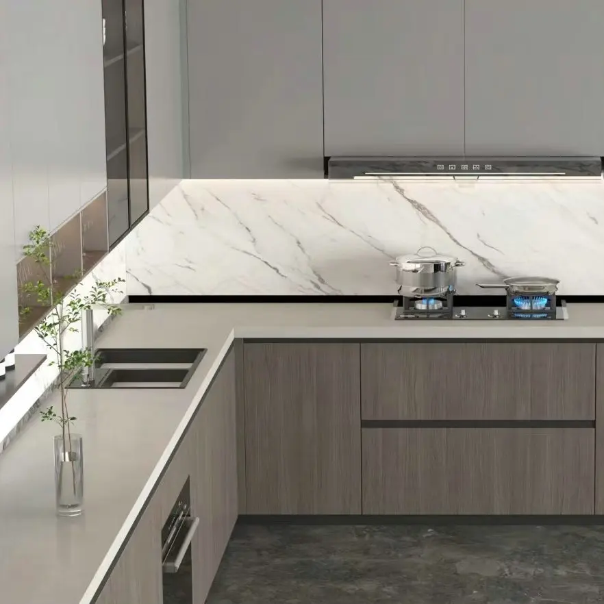 Large slab Zhilian 800*2600mm kitchen cuttable slate matte quartz stone