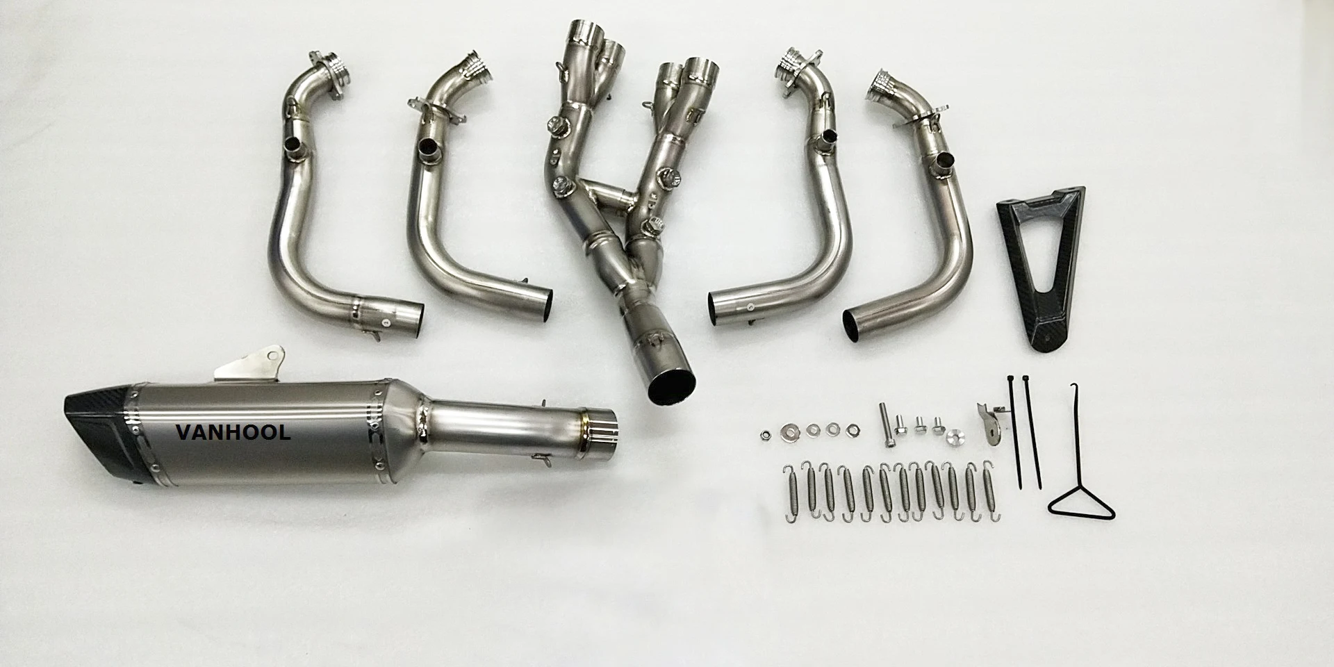 New Arrival Factory Price Motorcycle Exhaust TIG Titanium Pipe for 1000cc Supersport Bike, Racing Muffler, Escape Parts