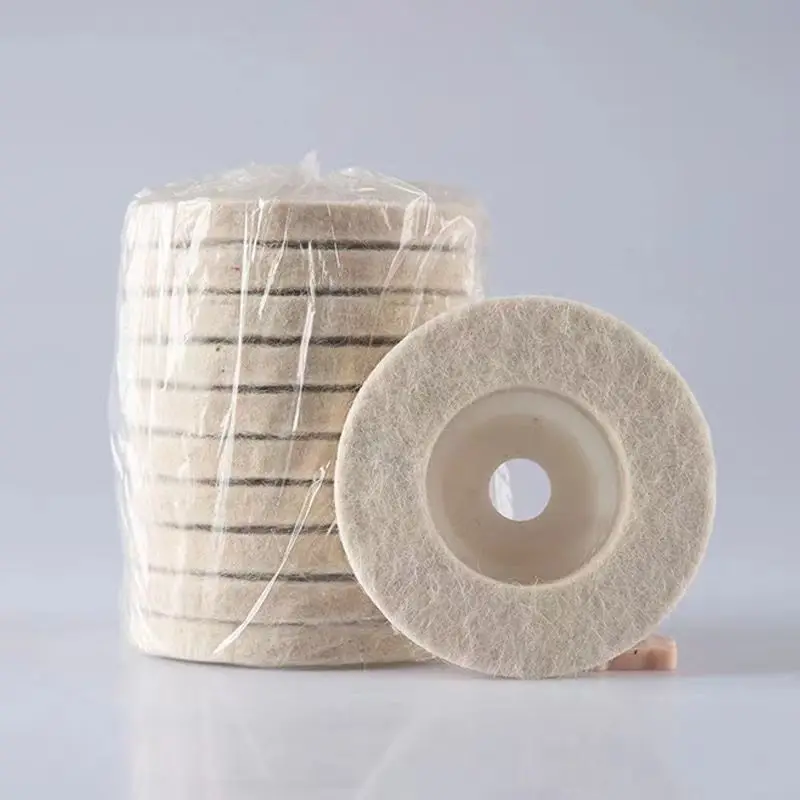 10 Pieces 100mm Marble Polishing Wax Solid Wax Granite Quartz Stone Polishing Wax Stone Care And Maintenance Wax Wool Wheel