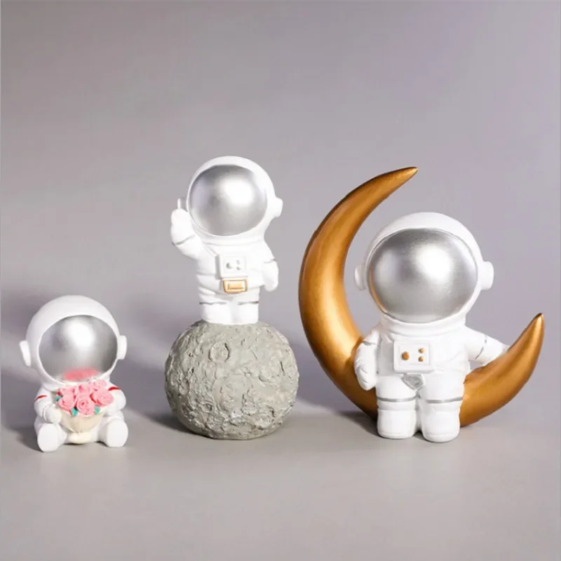 

nordic home decoration accessories living room desk decor Figurine miniatures astronaut decorative figures figurine astronaut