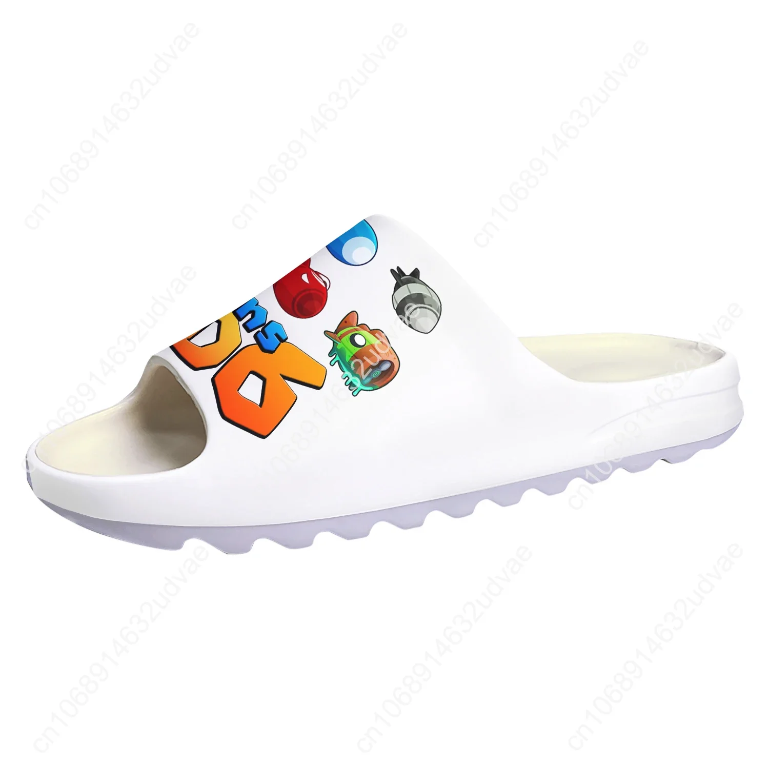Bloons TD6 Custom Made Soft Sole Sllipers Home Clogs Step On Water Shoes Mens Womens Teenager Bathroom Beach Step In Slliper