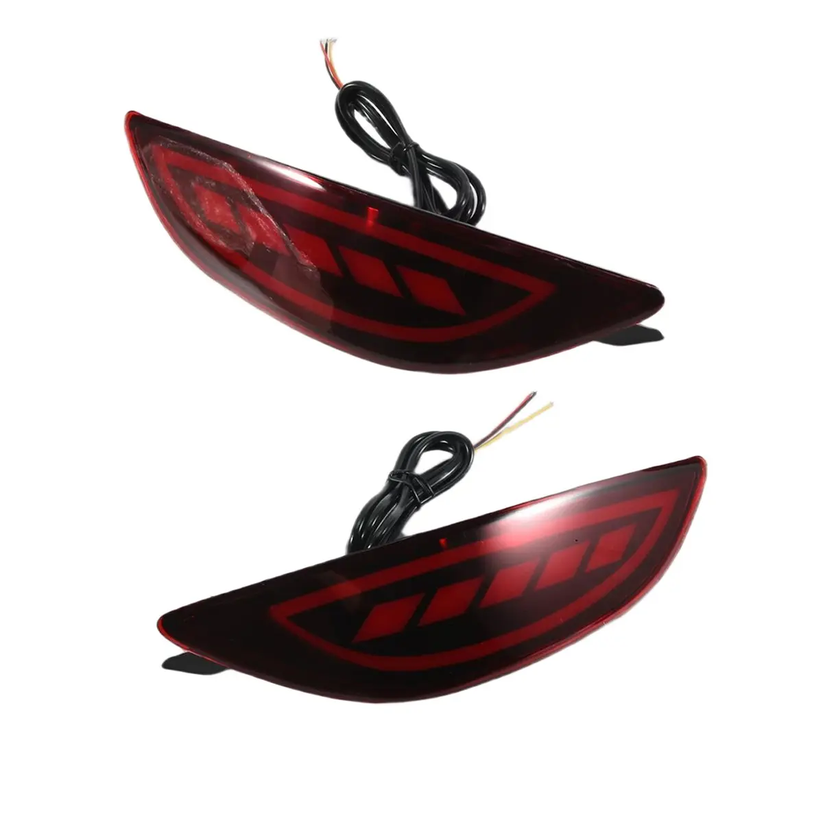 Compatible Car LED Rear Bumper Light for Accent 2008-2015 Tail Reflector Brake Fog Lamp Turn Signal