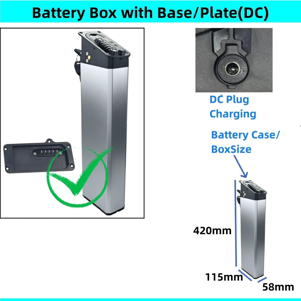 Mate X Mate City Folding Ebike Battery Box 48v 36v 52v Foldable E-bike Battery Box Fat Bike City Bike Battery Case Head Cover