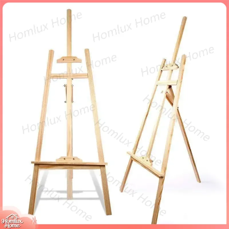 1.5 Meter Pine Wood Adjustable Artist Easel for Painting Drawing Display Stand Wooden Painting Easel Poster Holder Art Studio