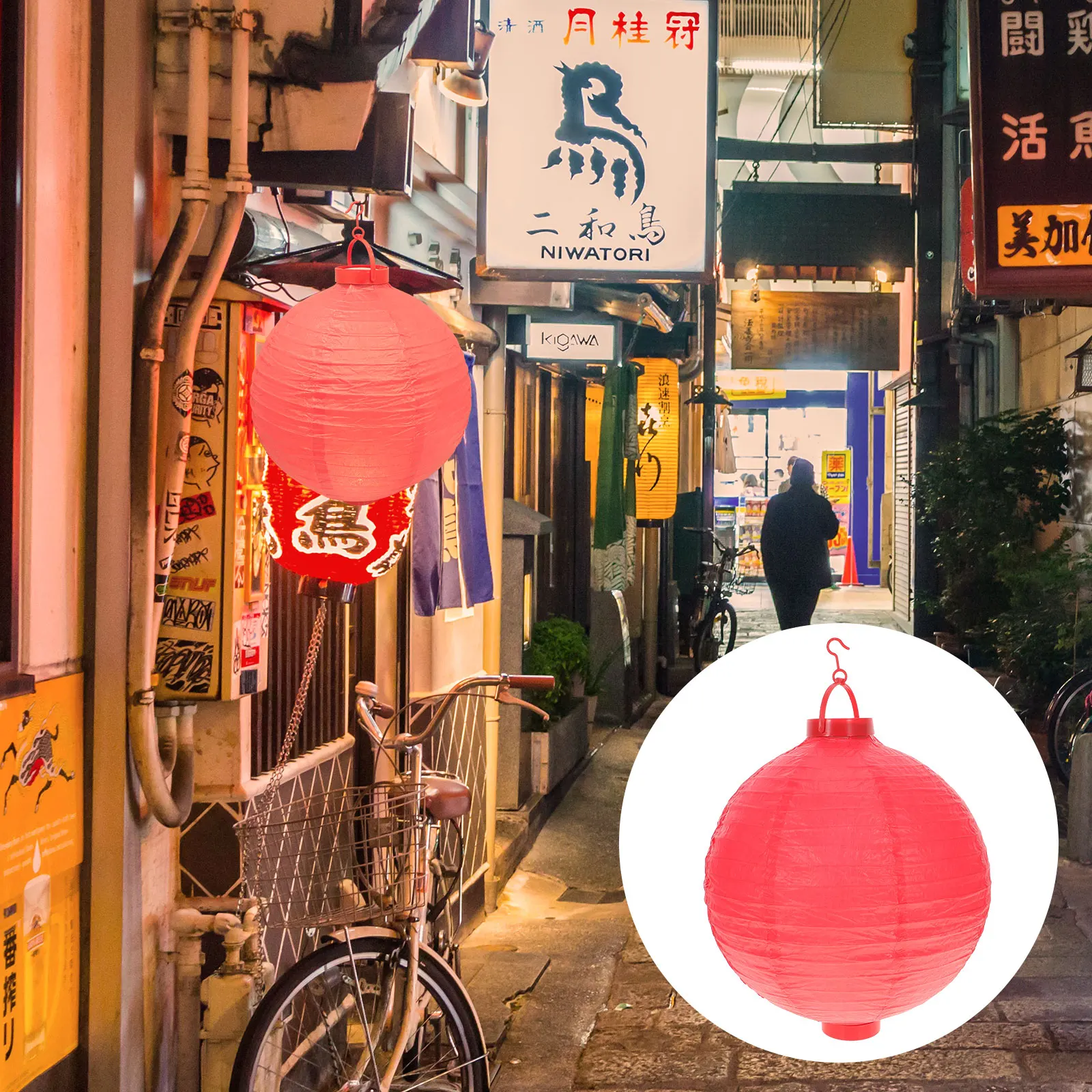 

2 Pcs Red Lanterns LED Decorative Lights for Indoor Outdoor Traditional Chinese Style New Year Spring Festival Foldable Soft
