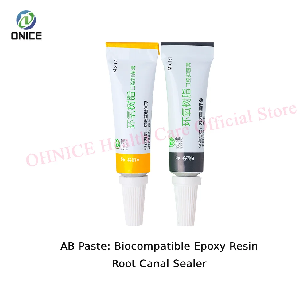 

4gX2/Box Dental AB Paste Sealer: Biocompatible Epoxy Resin Root Canal Fiting Materials for Permanent Fitting