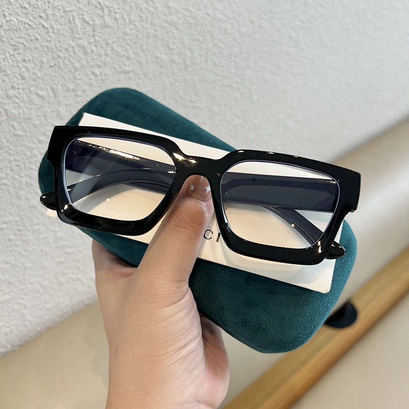 

2024 Faion Thi Square Frame Glasses Blue Light Bloing Flat Top Optical Glasses Retro Cross-Border Sle
