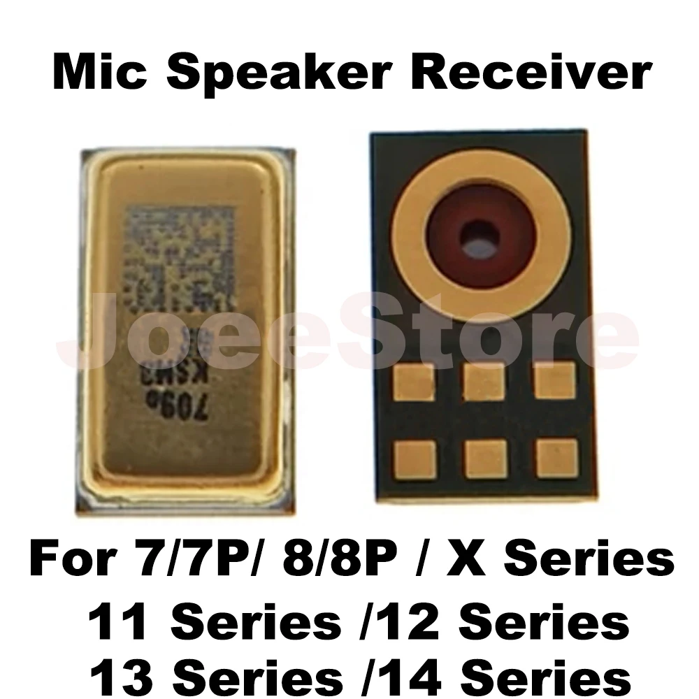 10pcs Inner Mic Speaker Receiver For iPhone 13 12 11 14 Pro Max X XS XR 7 8 Plus iPad 3 4 Airpods Microphone Inner Chip Replace