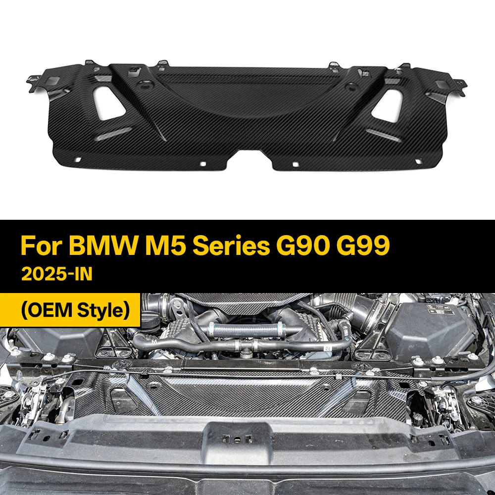 Real Dry Carbon Fiber Cooling Shroud for BMW M5 Series G90 G99 OEM Style 2025-IN 1Pcs/Piece
