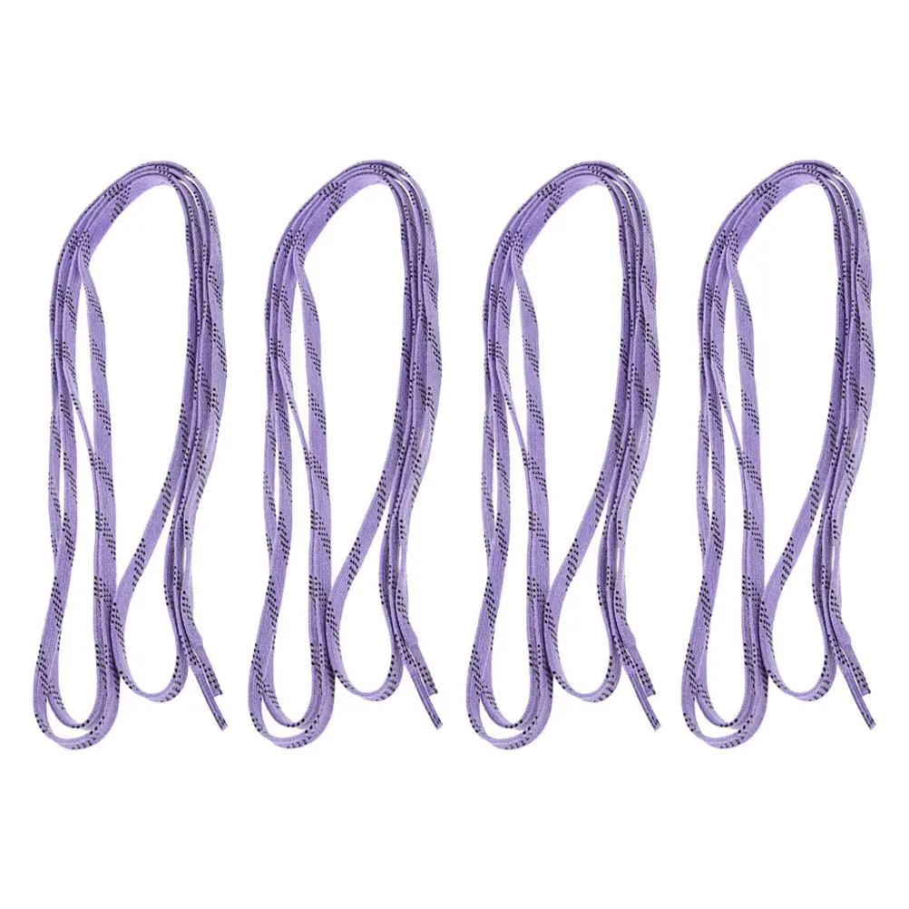 

2Pairs Flat Hockey Skate Laces Waxed Shoelaces for Athletic Sneakers Running Shoes Wear-Resistant Strong Braided Design
