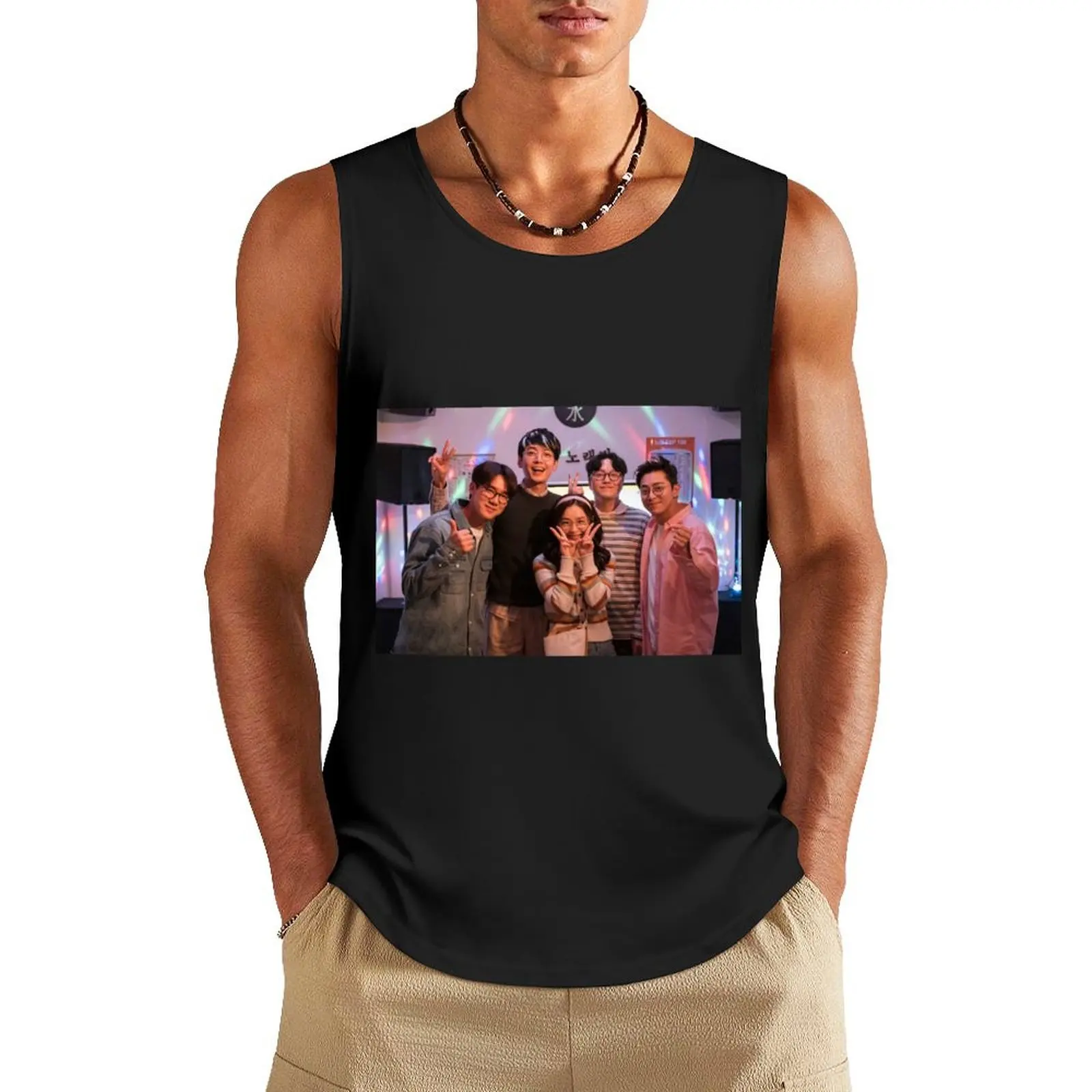 hospital playlist Tank Top Vest male male top men gym Men's gym articles