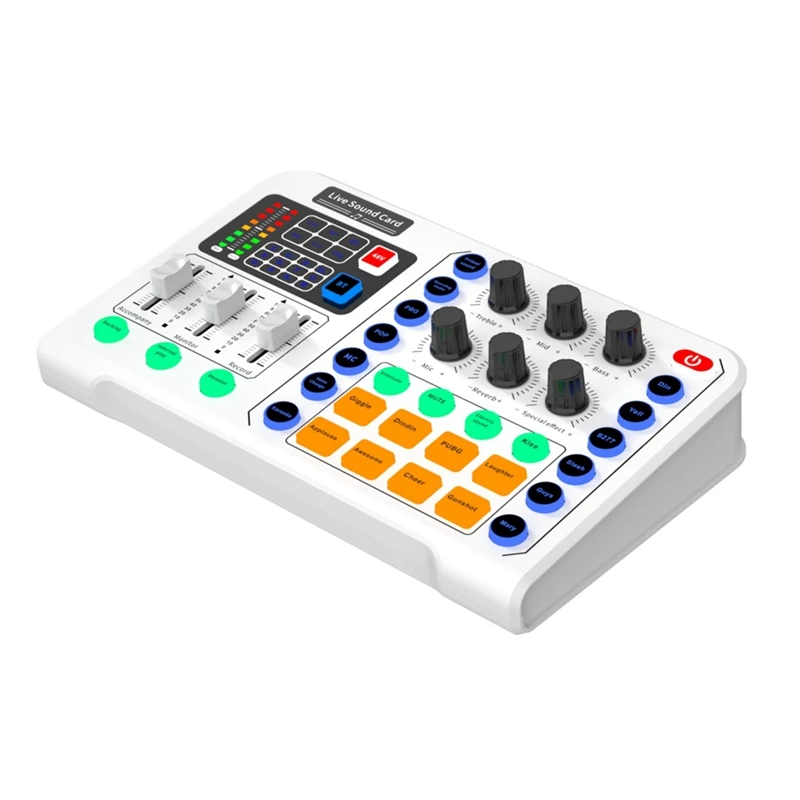 

Live Sound Card Audio Studio Recording Interface Mixers Music Card With Sound For Live Mobile Phone PC, Easy To Use