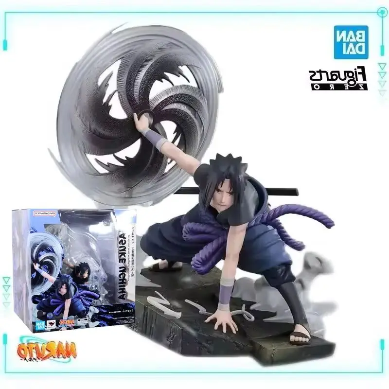

Bandai Original Genuine Naruto Shippuuden Uchiha Sasuke Chou Gekisen Extra Battle Figuarts ZERO 20 см Модель игрушки Фигурки Рождественский подарок