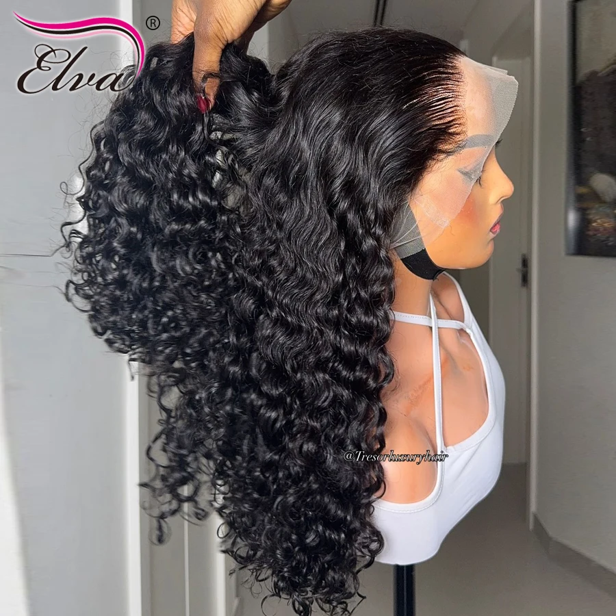 Double Drawn Burmese Curly 250% Density 13X6 Transparent Lace Front Glueless Wig Human Princess Hair Ready To Wear For Woman