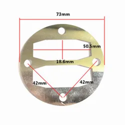 2Pieces/Lot Aluminum Round Air Compressor Cylinder Head Gaskets Washers 42x42mm