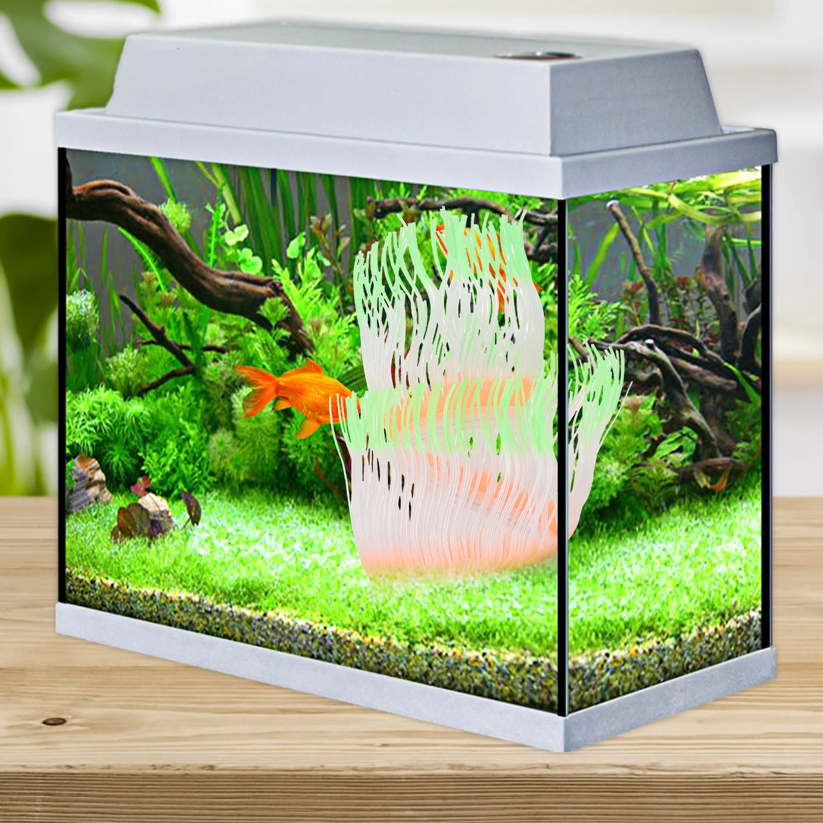 

Anemone Coral Decoration Sea Aquarium Fish Tank Artificial Ornament Ornaments Silicone Statue Life Figurine Decorations