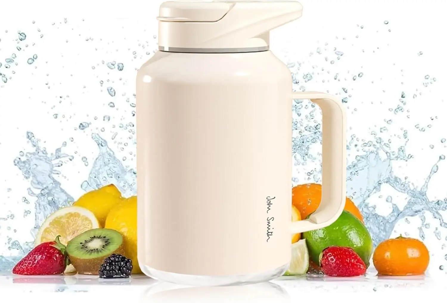 

Portable Blender for Shakes and Smoothies 33oz High-Speed Portable Blender Rechargeable with Stainless Steel Straw BPA Free for