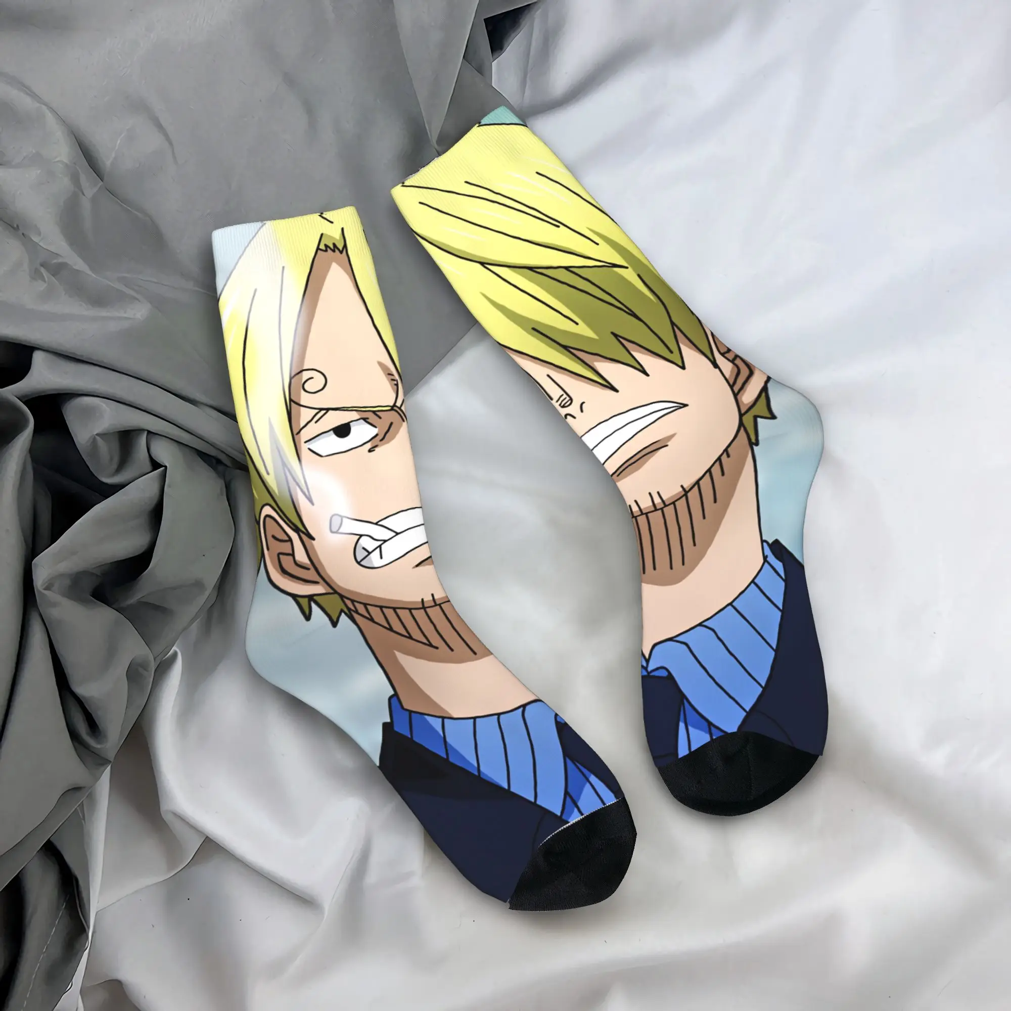 

Anime Elegant Man Sanji Socks Elegant Stockings Autumn Anti Slip Couple Socks Comfortable Design Running Sports Socks