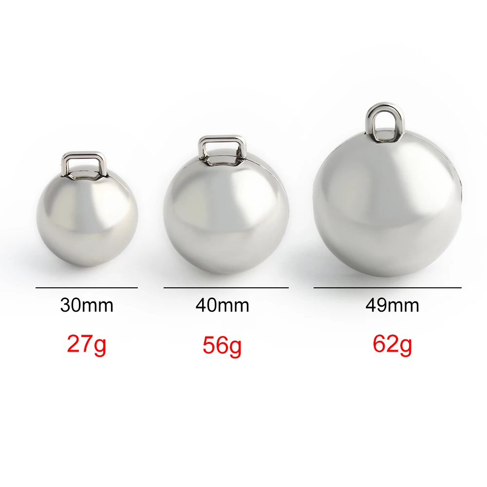 30/40/49mm Silver Decor Pendant Hanging Ball For Bags Handbag Purse Bead Ornaments Metal Cap Fastener Connect Buckle Accessories