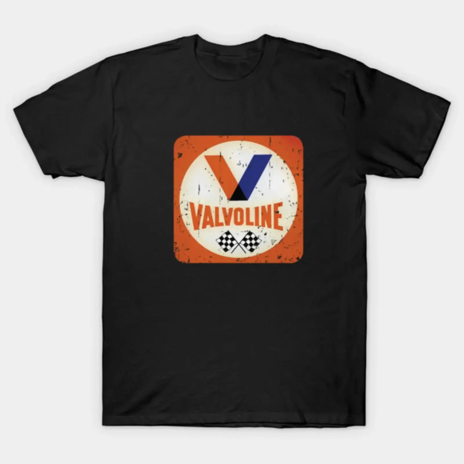 Valvoline racer T Shirt vintage Washed homme Versatile Stylish Breathable fashion Comfortable Top For Everyday Wear streetwear