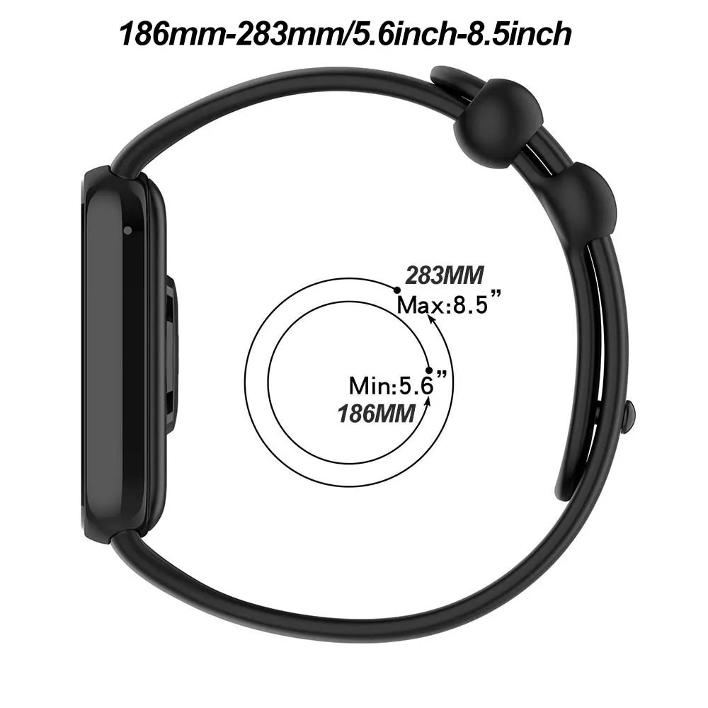 Silicone Band For Xiaomi Mi Band 8 Pro Strap High Quality Soft Sport Smart Watch Wristband Bracelet Replacement Accessories New image 3
