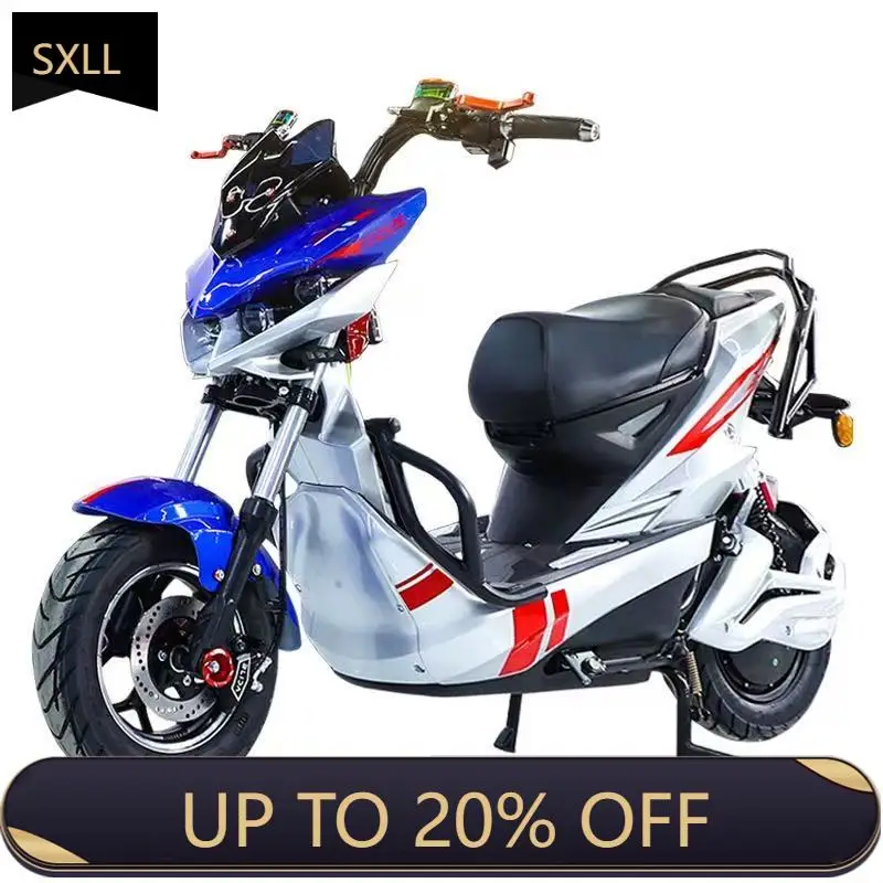 

SXLL 72 В электрический мотоцикл для взрослых, высокая скорость, 120 км/ч, пульт дистанционного управления, мощный 2000 Вт, внедорожный электрический скутер, двойные дисковые тормоза
