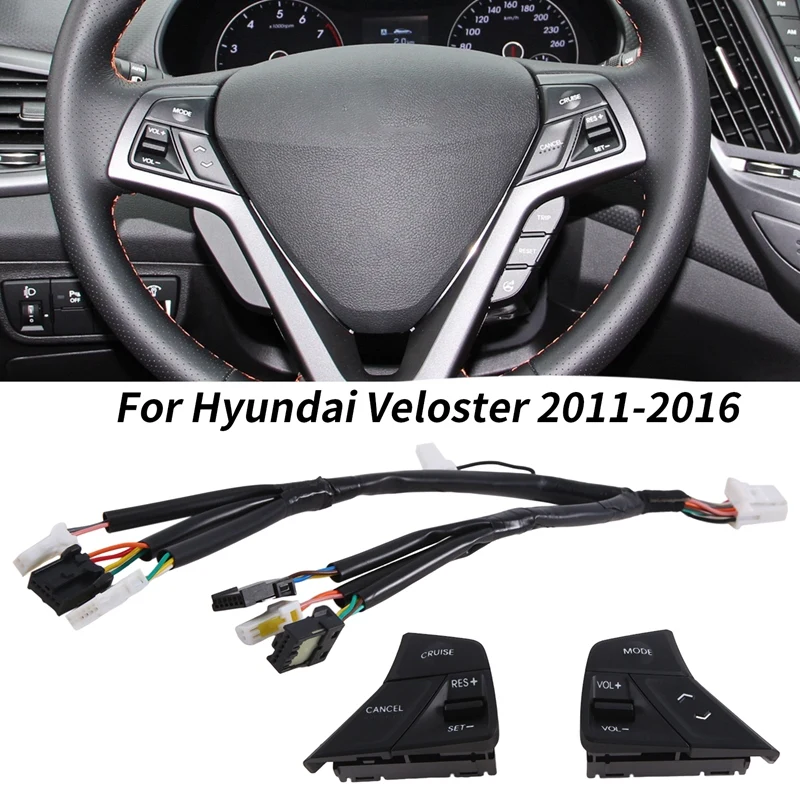 

Car Steering Wheel Audio Control Switch Wire LH+RH For Hyundai Veloster 2011-2016 967002V000 967102V000 561902V450 Parts