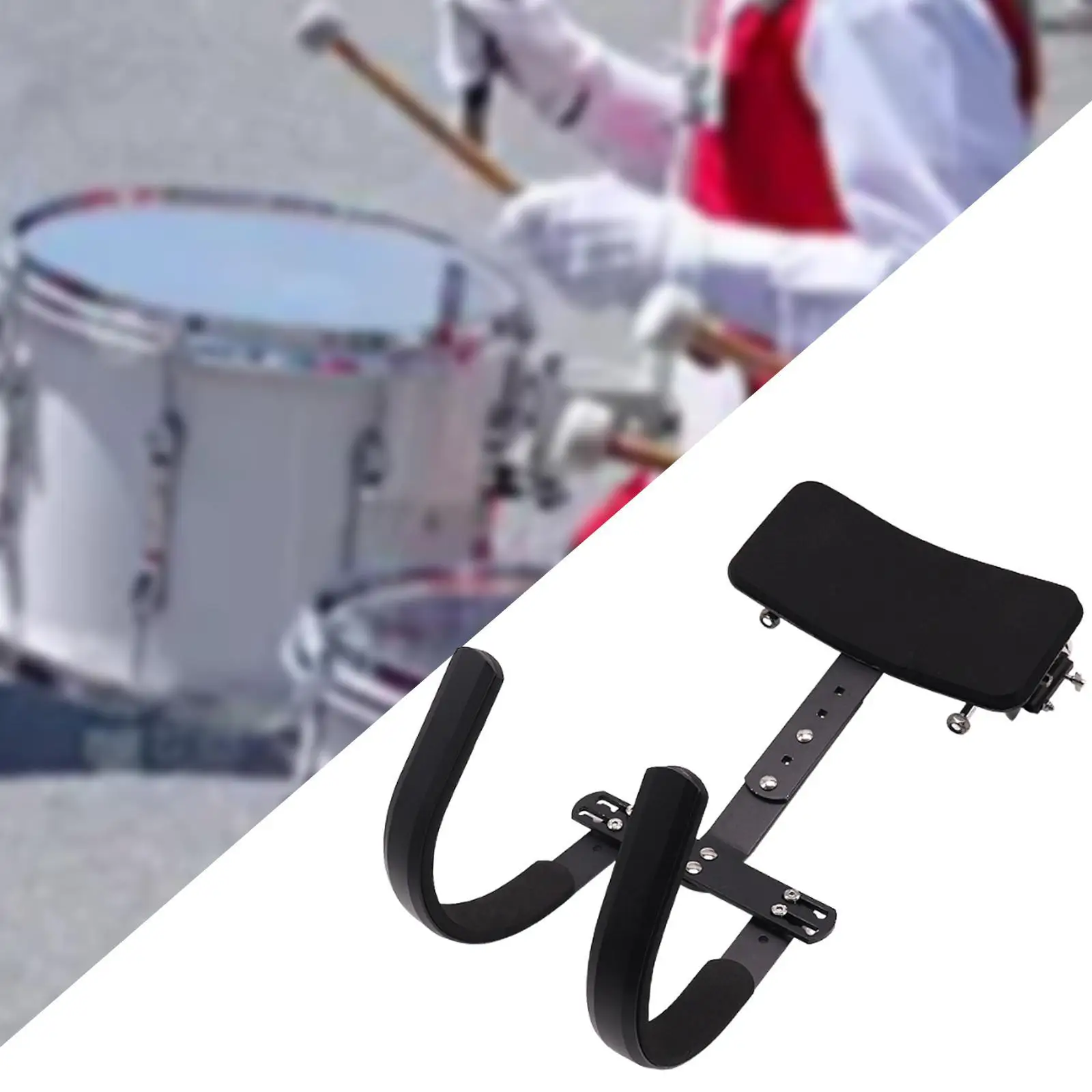 

Drum Carrier Strap Practical Percussion Instrument Belt Aluminium Alloy Holder Drum Shoulder Strap Harness Percussion Accessory