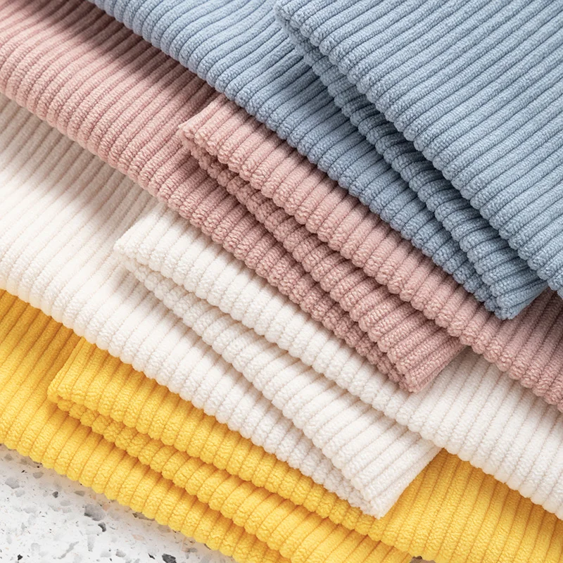 

Corduroy Upholstery Fabric Micro Elastic Per Meter for Sofa Cover Clothes Curtain Tablecloth Diy Sewing Thick Smooth Plain Cloth