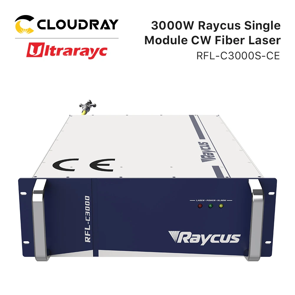 

Ultrarayc Original Raycus 1064nm Fiber Laser Source RFL-C3000S Single Module 3000W CW Fiber Lasers for Cutting Welding Machine