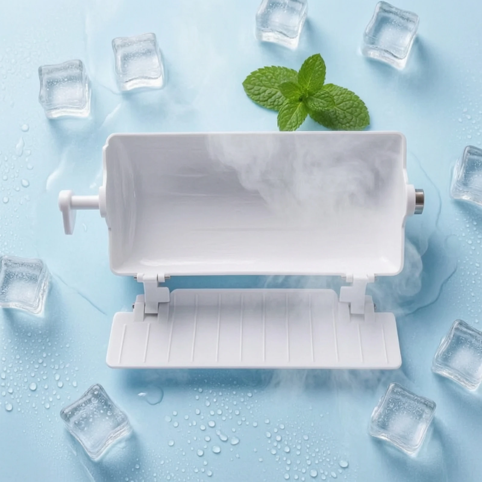 Ice Tray with Hinged Panel Low-Temperature Resistant Ice Maker Replacement Tray Easy to Install BPAno-Charge for Kitchen