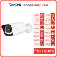 Reolink Smart 4K 8MP PoE Security Camera 5X Zoom 2-Way Audio IP Cam Person/Vehicle Detection Spotlight Surveillance Cameras